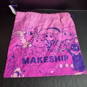 Makeship Pink Drawstring Dust BAG REPLACEMENT for Limited Edition Plush 17"x17"
